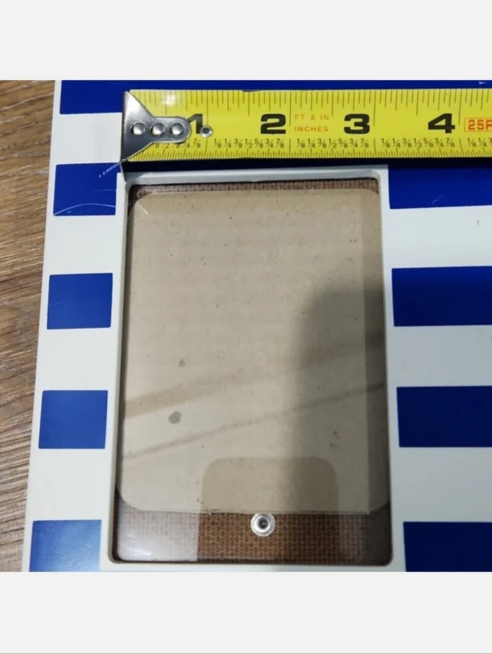 Blue White Striped Photo Frame